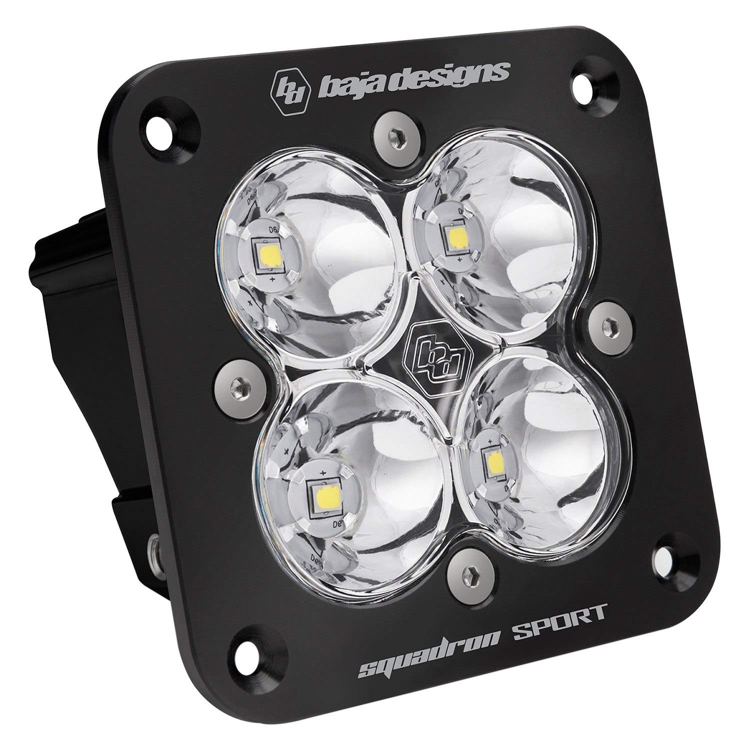 Baja Designs Squadron Sport Flush Mount Led Spot Clear Black