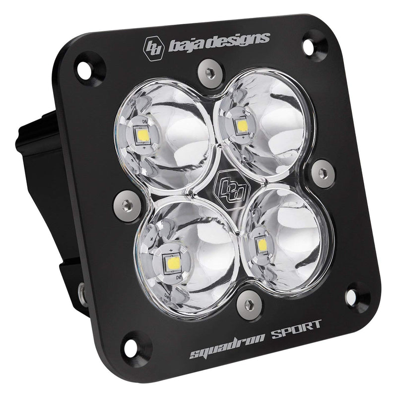 Baja Designs Squadron Sport Flush Mount Led Spot Clear Black