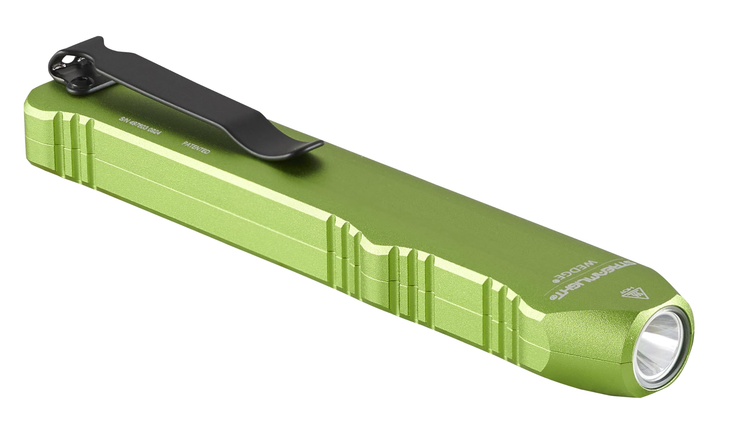 Wedge Streamlight 1,000-Lumen Max 300-Lumen Standard 1,200-Candela Flat Everyday Carry Flashlight, Includes USB-C Cable and Lanyard, Lime Green