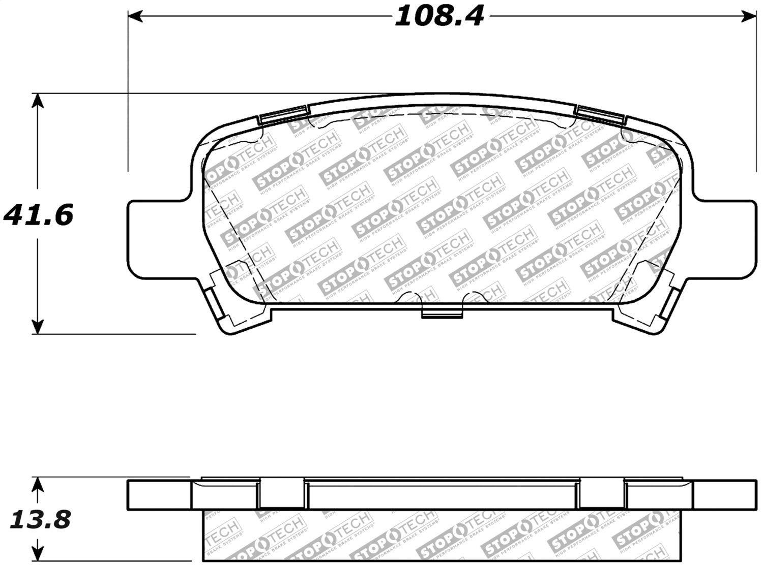 Brake Pads StopTech 305.07700 Street Select with Hardware