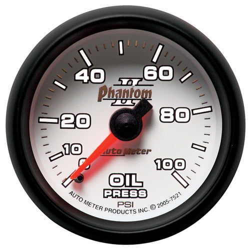 Phantom II Auto Meter 7521 Oil Pressure Gauge