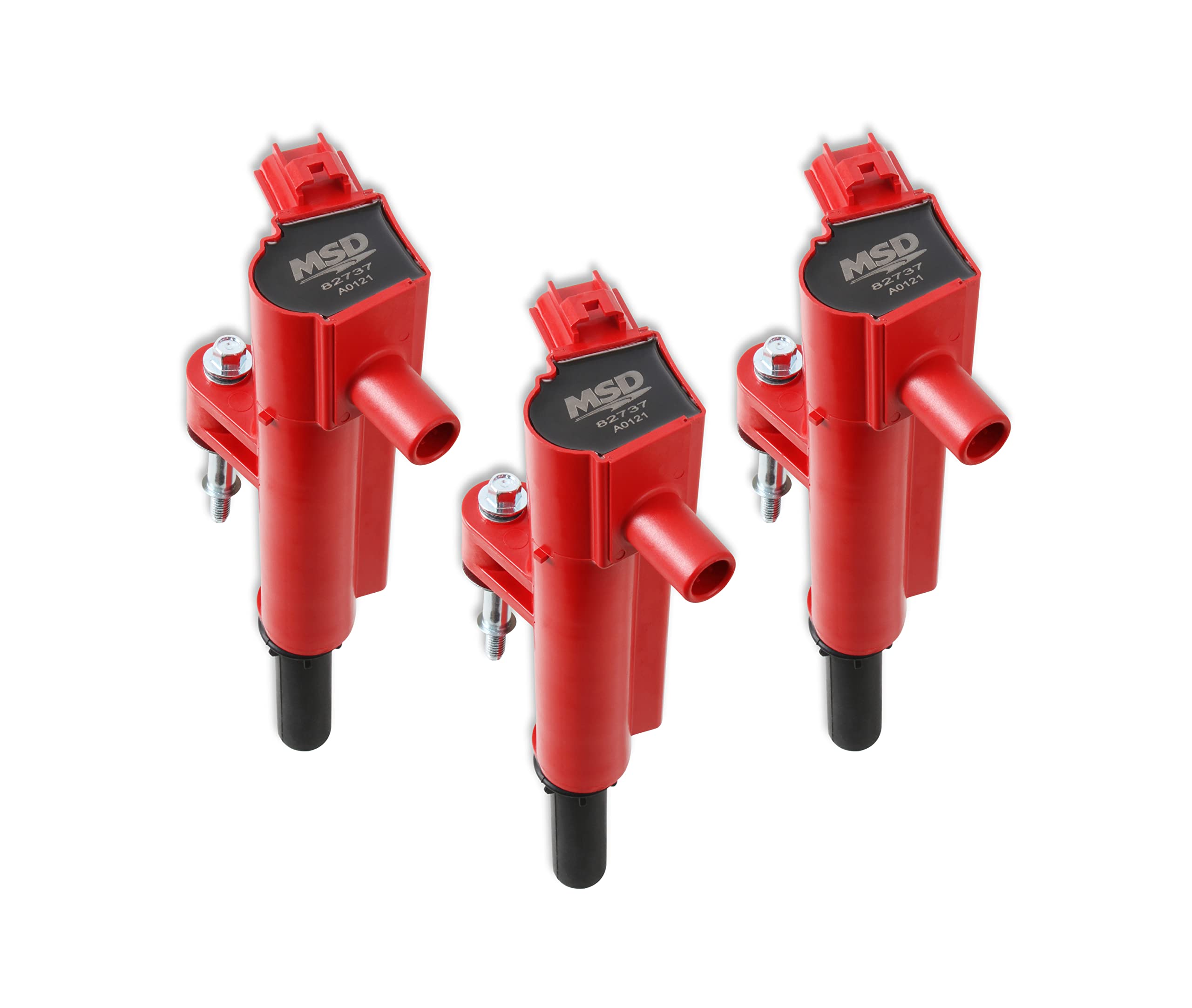 Blaster Series MSD 827376 Ignition Coil Red 3-Pack