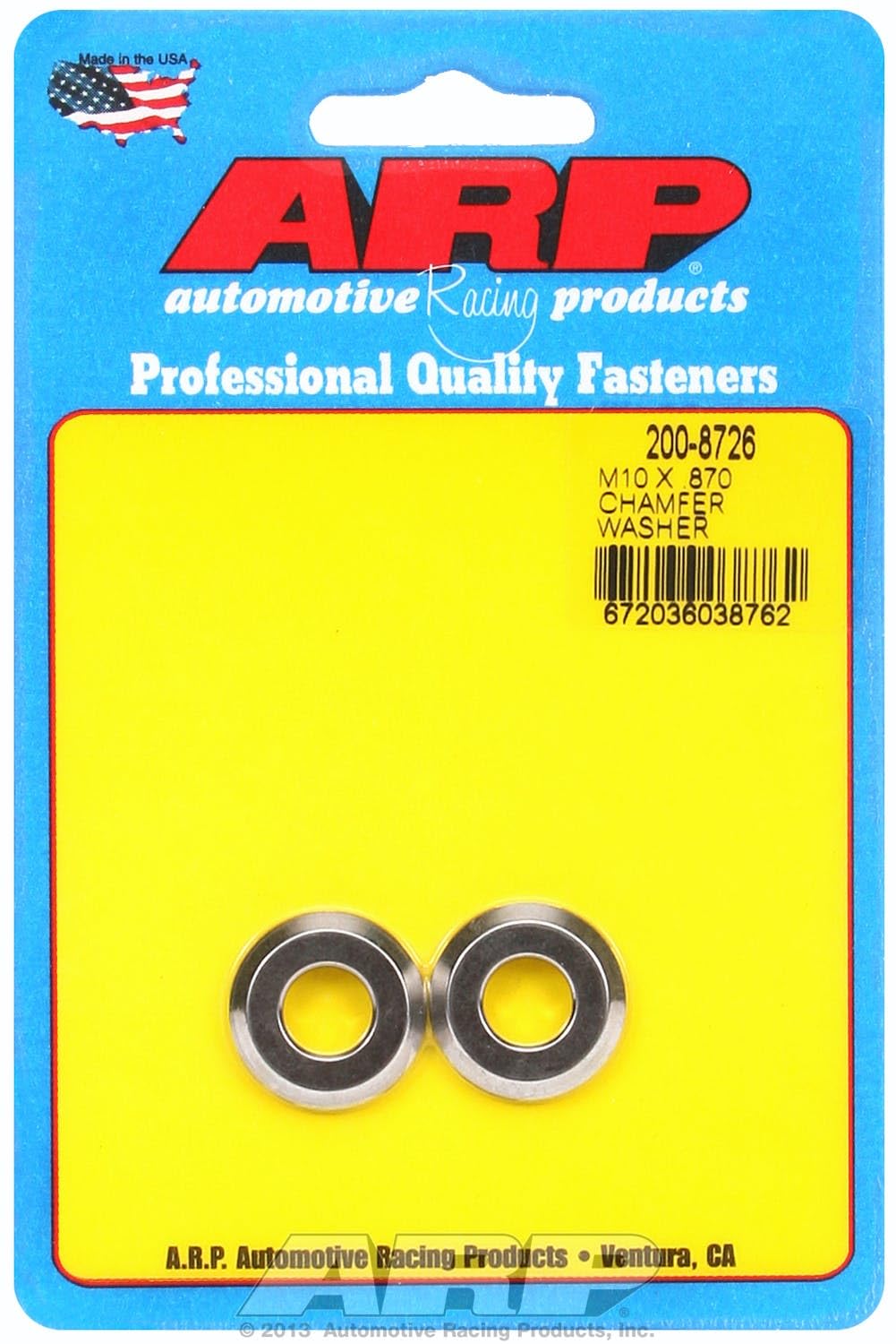 Chamfer Washer ARP (200-8726), Black