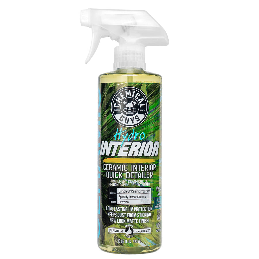 Chemical Guys HydroInterior SPI22716 SiO2 Ceramic Interior Quick Detailer and Protectant for Interiors, Furniture, Apparel, and More (Works on Plastic, Vinyl, Imitation Leather, and More), 16 fl oz