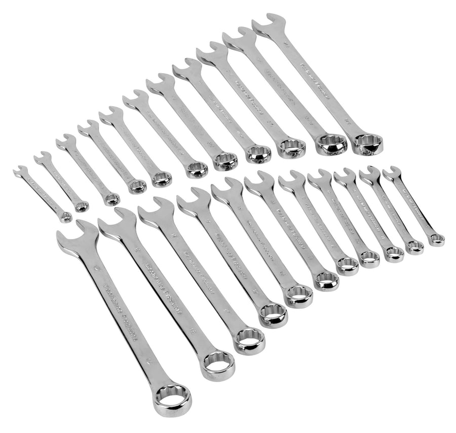 W1069 Performance Tool 22-Piece SAE and Combination Metric Wrench Set with Organizer Rack