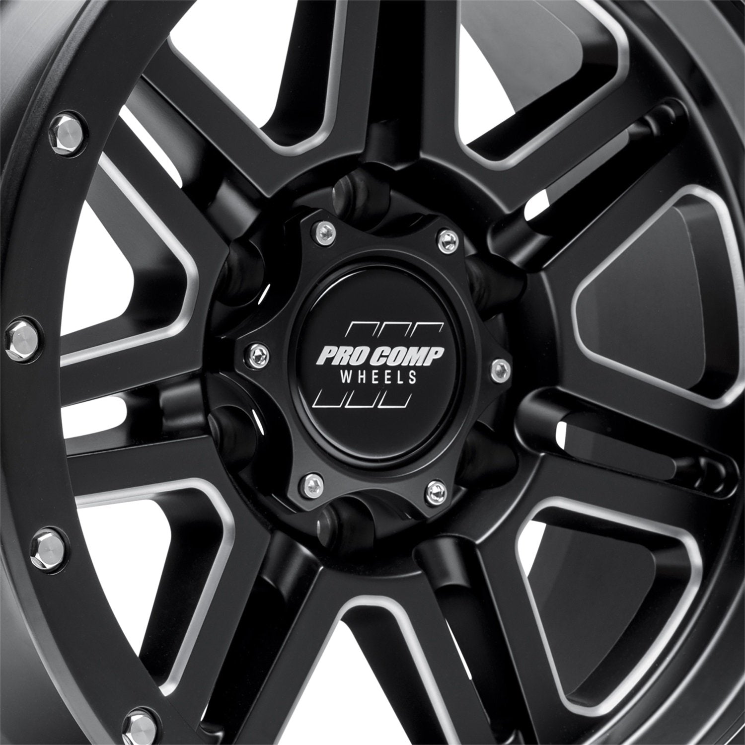 Apex Pro Comp Black Wheel with Painted (17 x 9. inches /6 x 5 inches, -6 inches Offset)