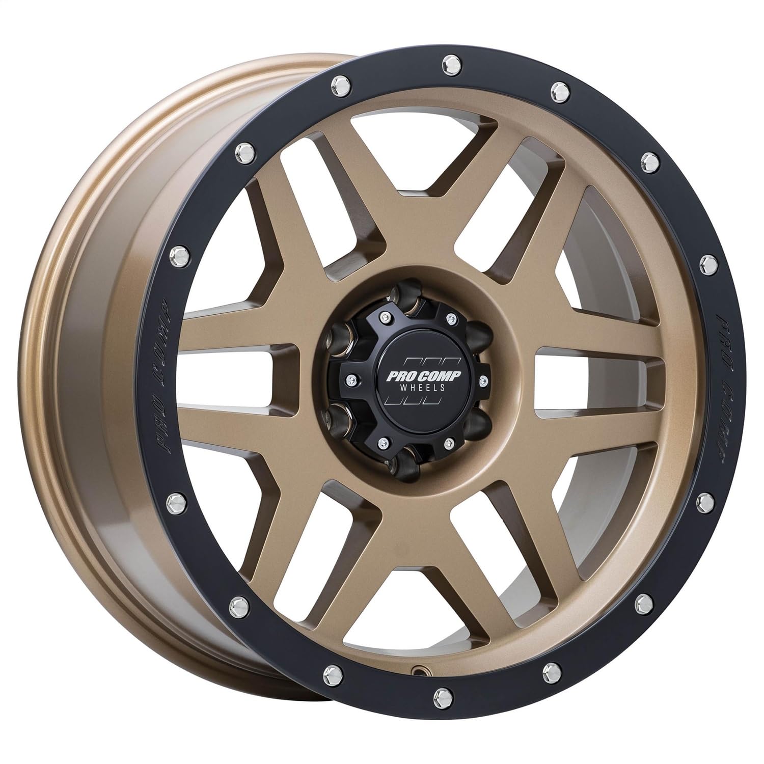 Pro Comp PHASER Alloys 17X9 6X139.7 4.76-6mm MATTE BRONZE WITH BLACK LIP - PXA9641-7983