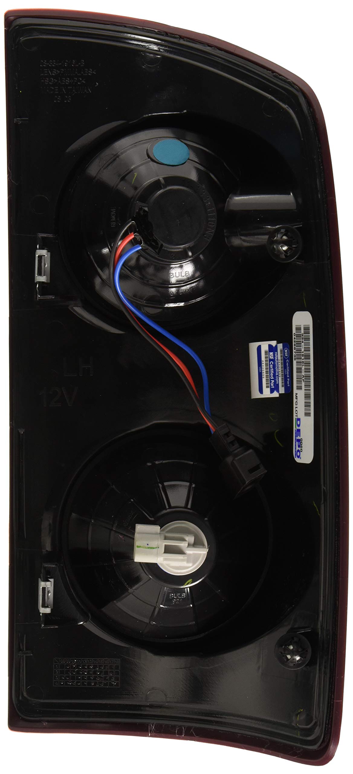 Replacement Driver Side Tail Light Assembly DEPO 334-1916L-AS