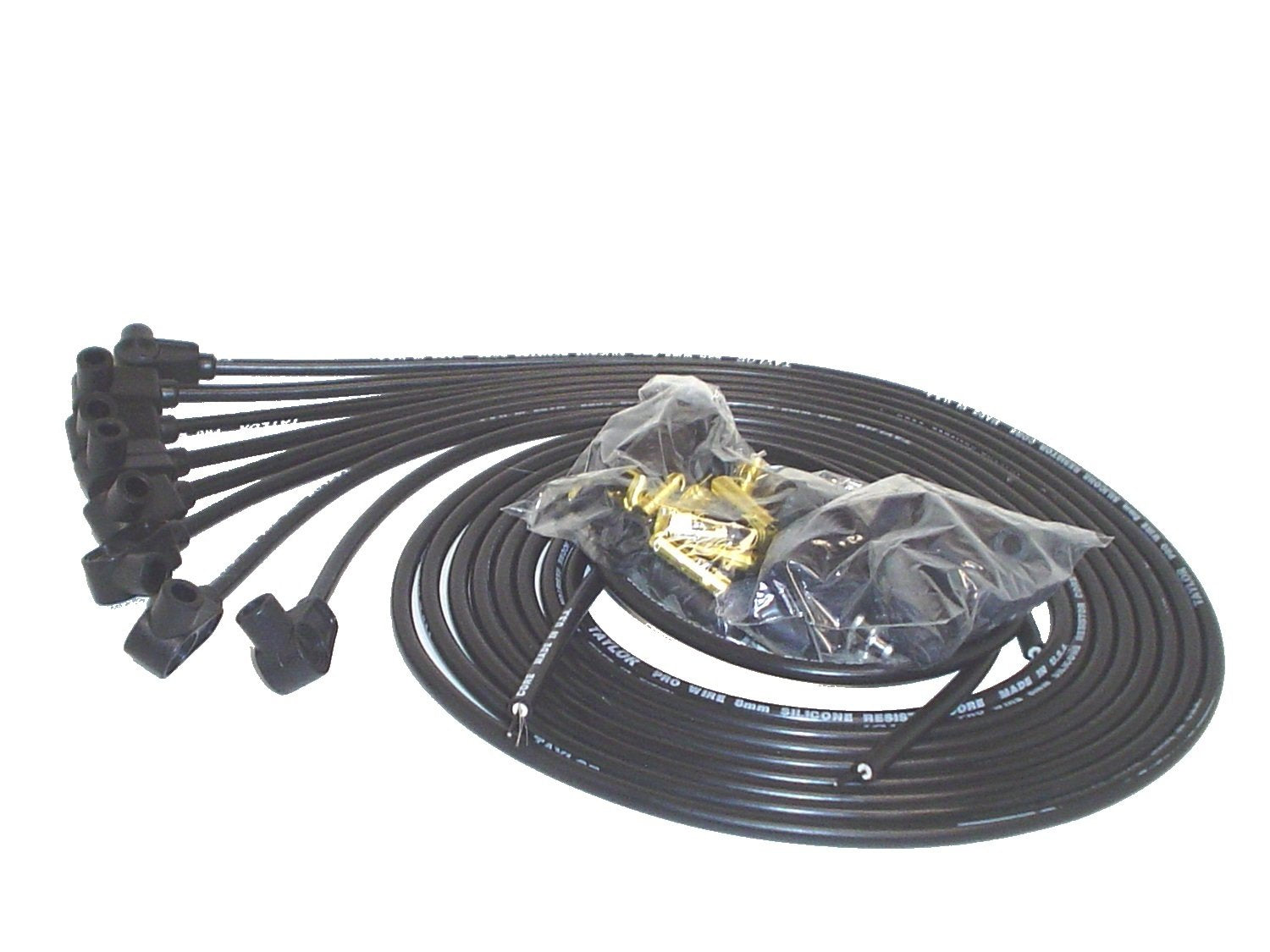 8mm Pro Wire Taylor Cable Black Spark Plug Wire Set 70051