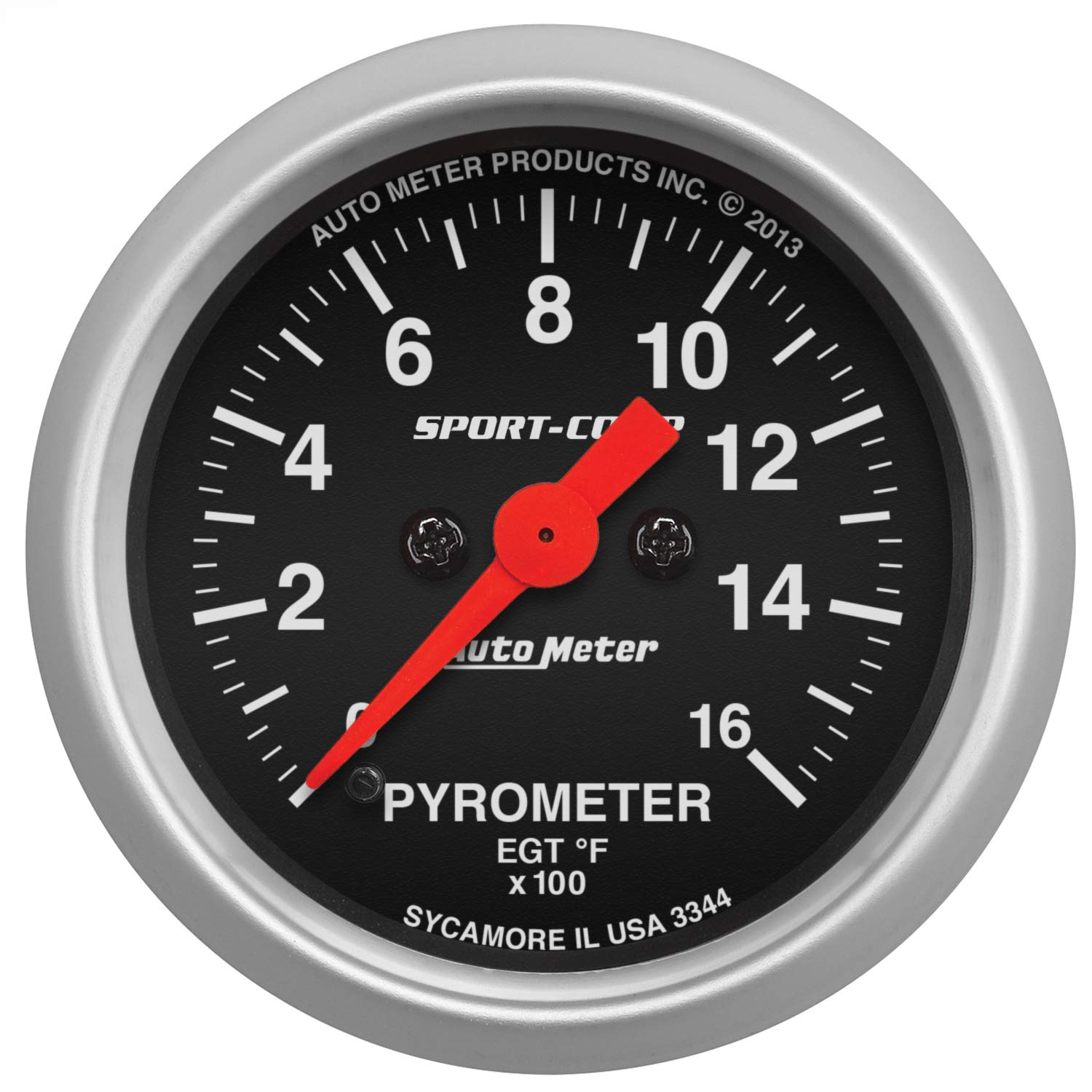 Auto Meter Sport-Comp 3344 Electric Pyrometer Gauge Kit, 2.3125 in.