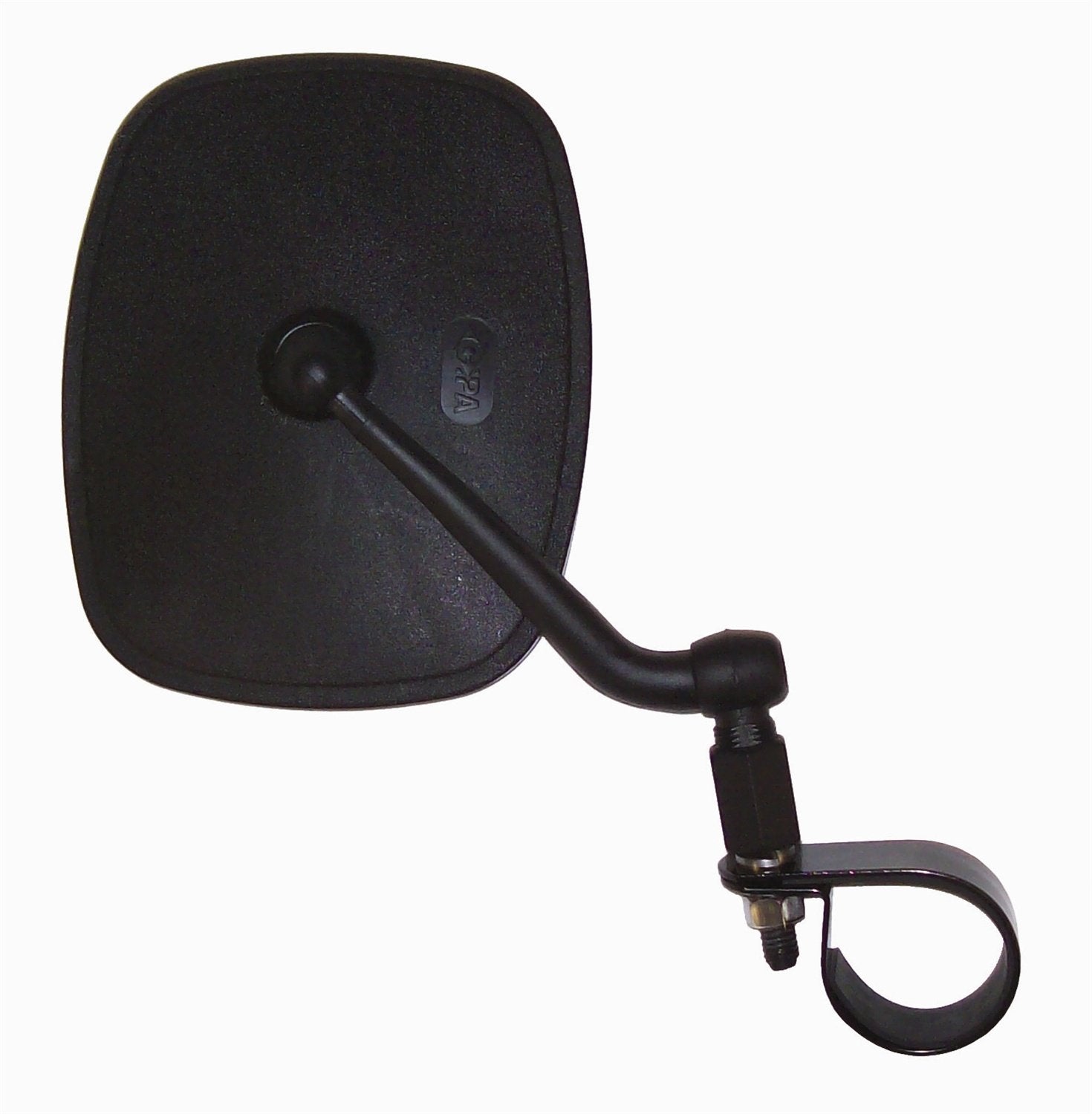CIPA M38 UTV Side View Mirror (Black) - Passenger Side fits Rollcage diameters from 1-3/4" to 2"