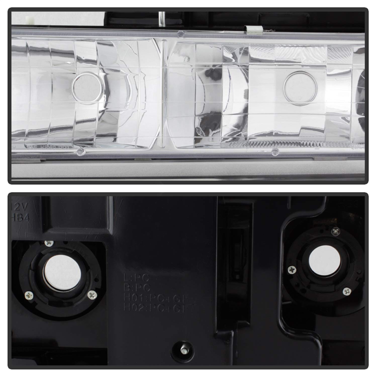 Crystal Front xTune Auto Headlight Kit Chrome/Clear 5069535