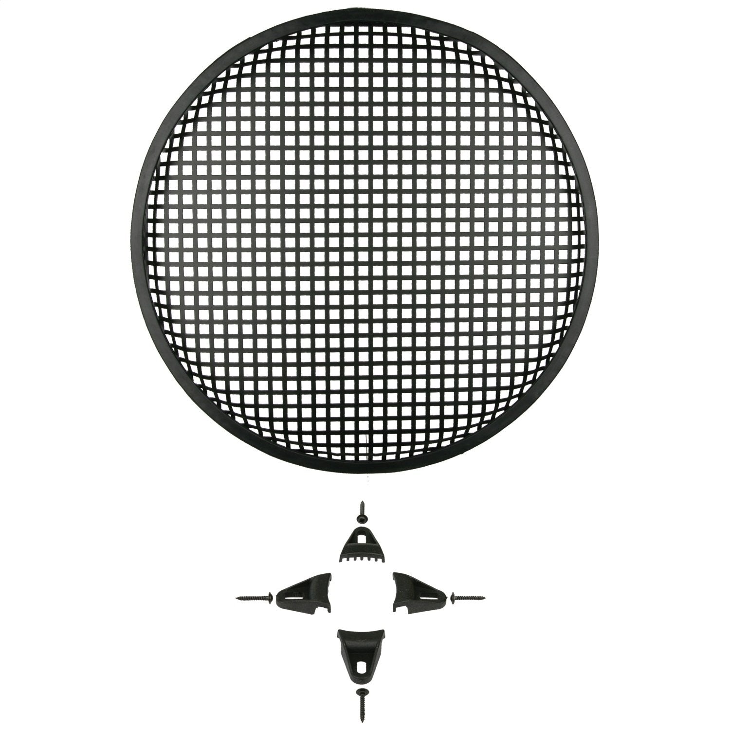 15 Inch Install Bay Steel Woofer Grille with Hardware