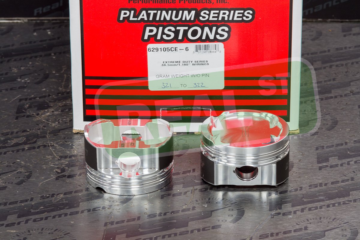 629105CE-6 Manley Piston Kit (Toyota 2JZGTE 94mm Stroker 86.5mm Bore 9.0 CR Dish Type Platinum Series s with Rings), 1 Pack