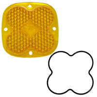 LED Lens Kit Baja Designs Squadron (Pro and Sport), 1 Pack (Work/Scene; Amber Lens)