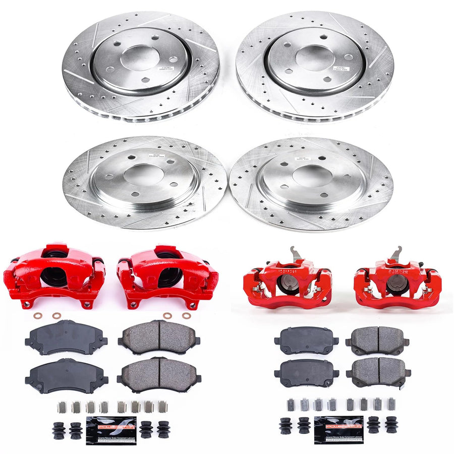 Power Stop Front KC4657-36 Z36 Truck and Tow Brake Kit with Calipers For Buick Enclave, Chevrolet Traverse, GMC Acadia, GMC Acadia Limi, Saturn Outlook [Model Specific]