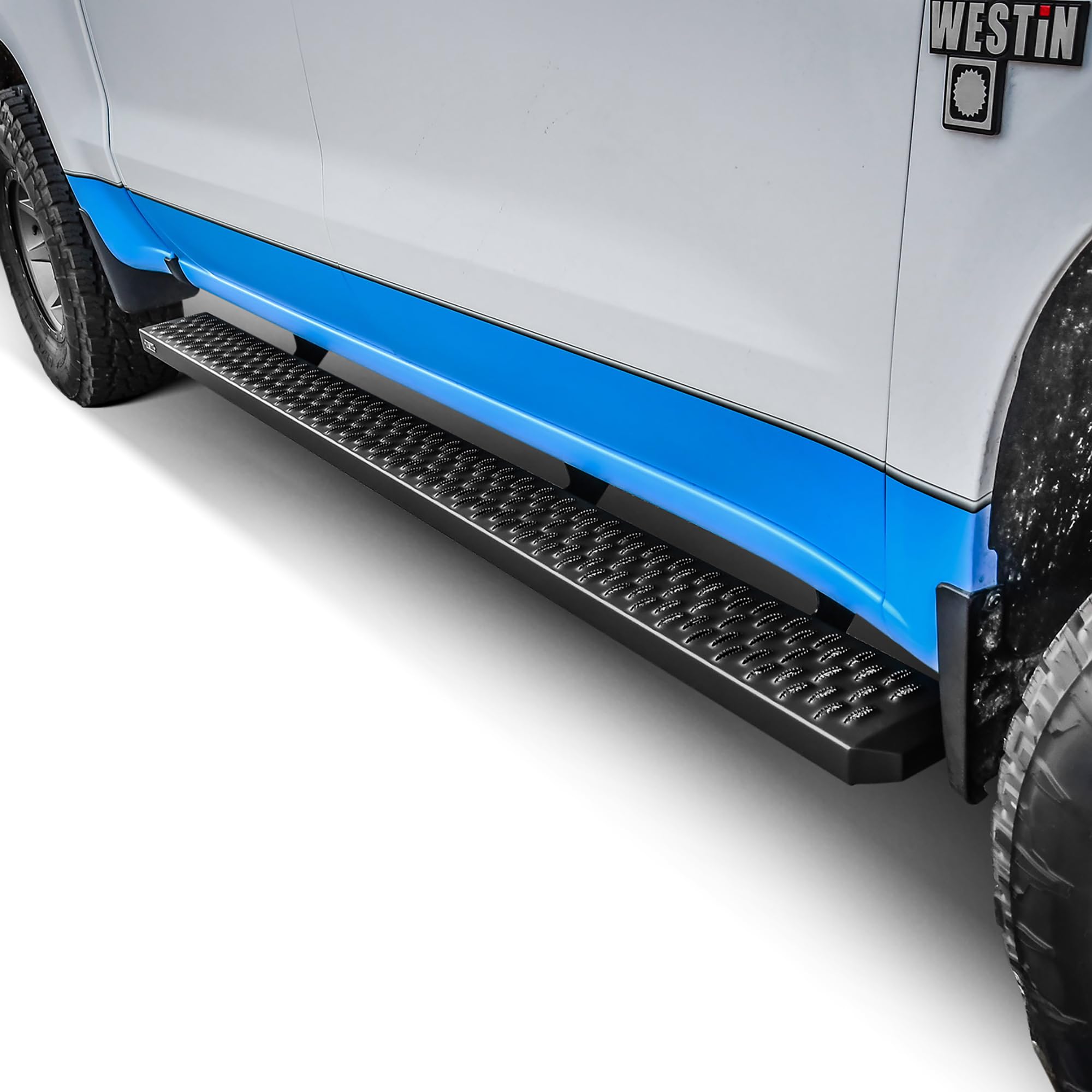 27-74745 Westin Grate Steps Running Boards 90 in. Textured Black Pair (Required Mounting Kit Sold Separately)