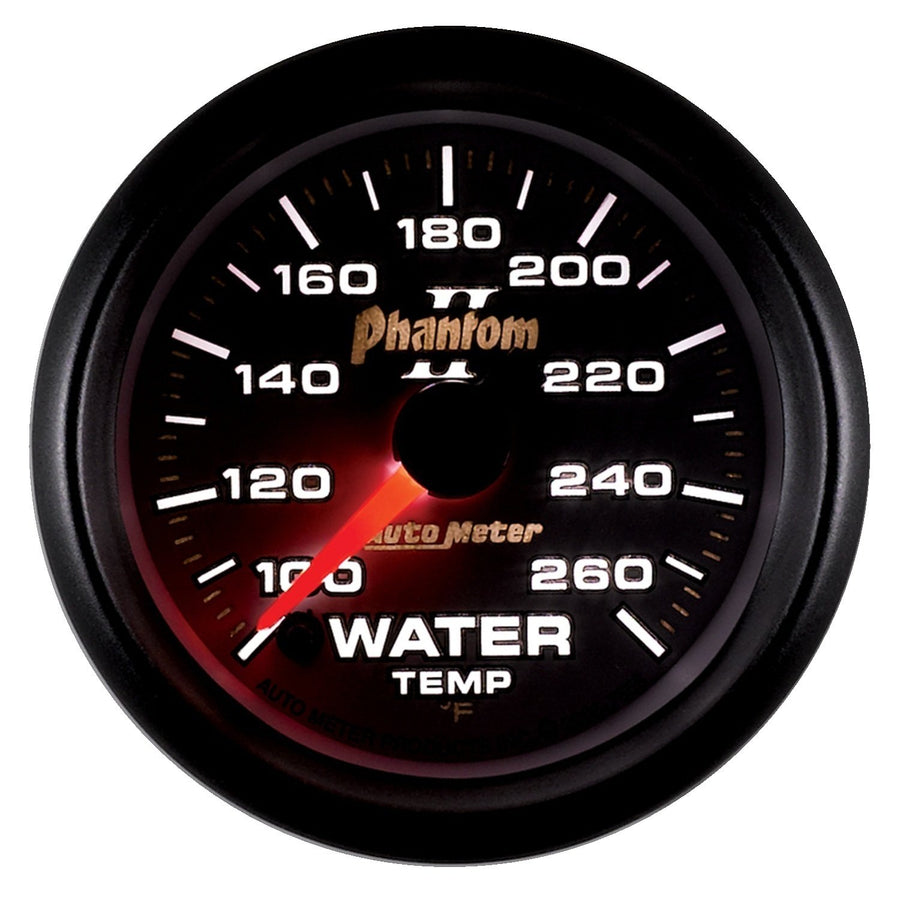 Auto Meter Phantom II 7555 Full Sweep Electric Water Temperature Gauge