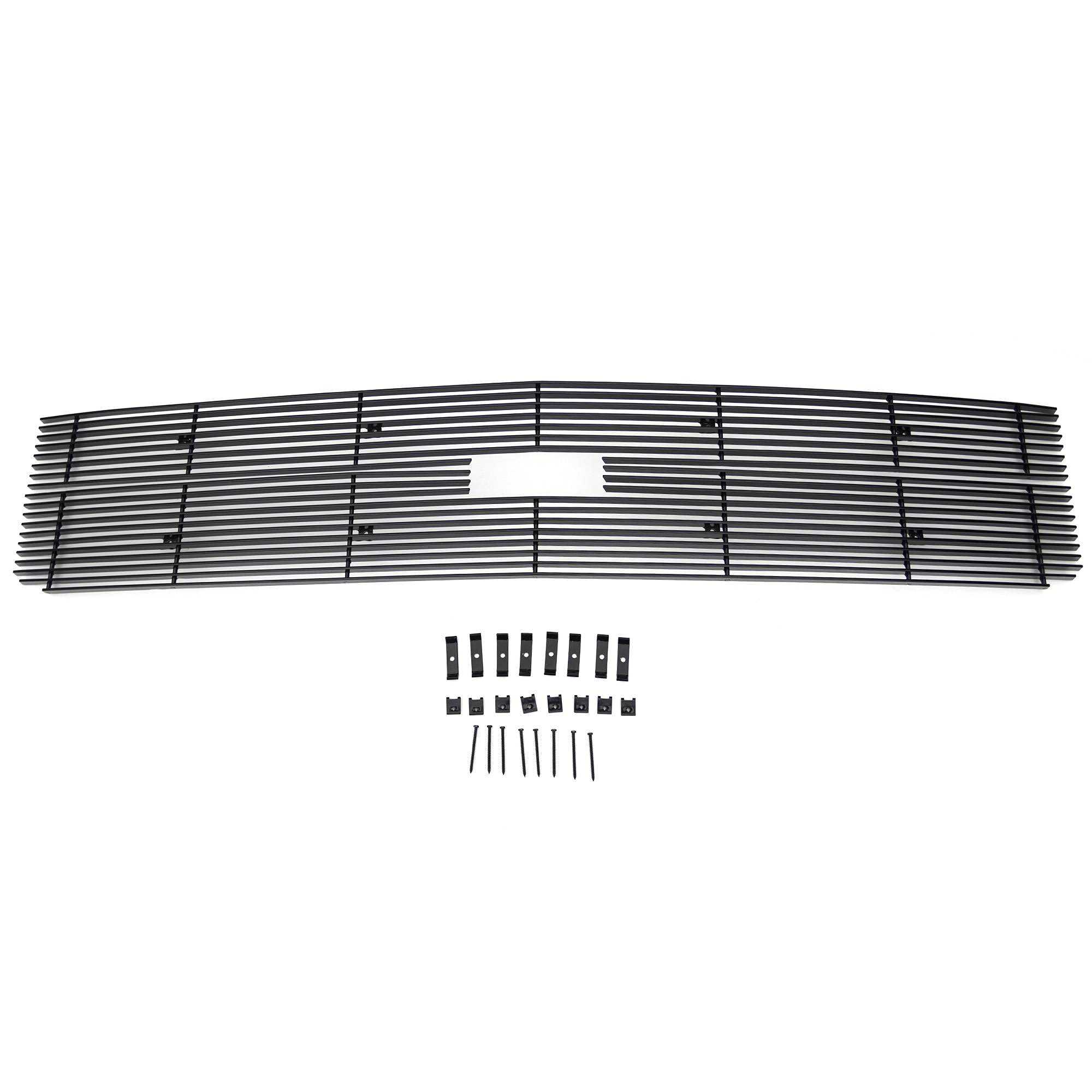 Grilles T-Rex 2015-2019 Silverado 2500, 2015-2017 3500 Billet Grille, Black, 2 Pc, Overlay - PN #21122B