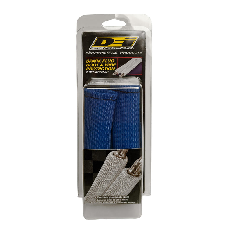 Design Engineering Protect-A-Boot and Wire 010731 Blue 2-Cylinder Kit for Spark Plug Boot and Wire Protection