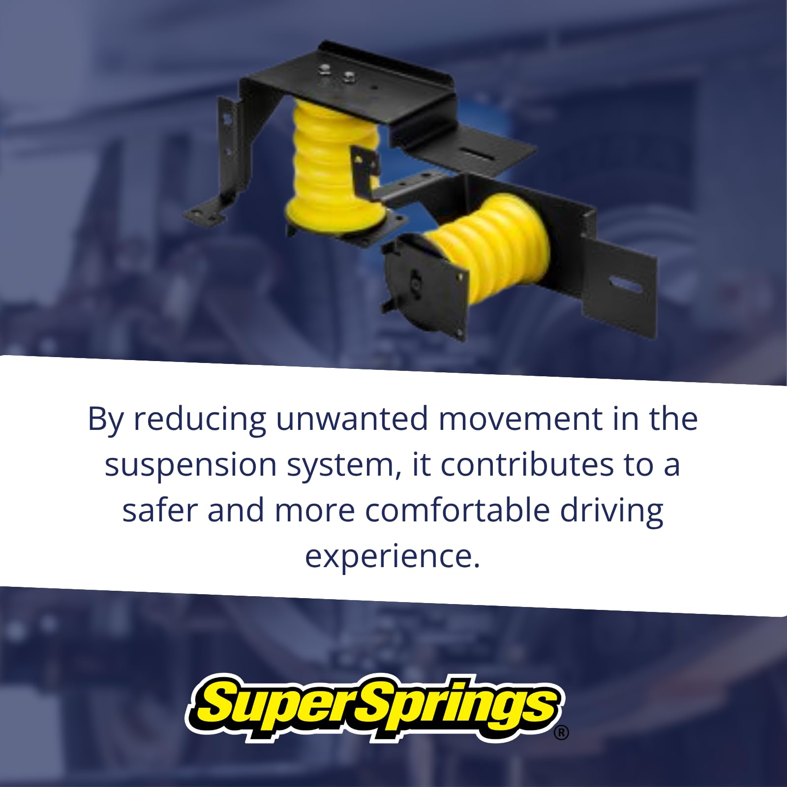 SumoSprings Rear Maxim for Workhorse W20/W22/W24 | SuperSprings SSR-280-54-1 | Left/Right Pair | 7000 (lb) Capacity at 50% Compression | Made in The USA, Yellow