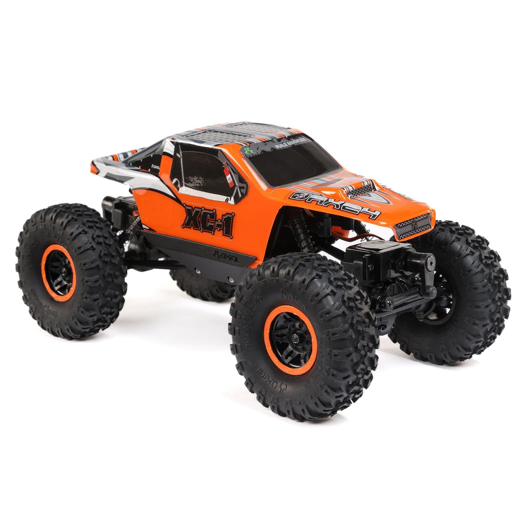 Axial 1/24 RC Truck AX24 XC-1 4WS Crawler Brushed RTR (Includes Everything Needed No Other purchases Required), Orange, AXI00003T2