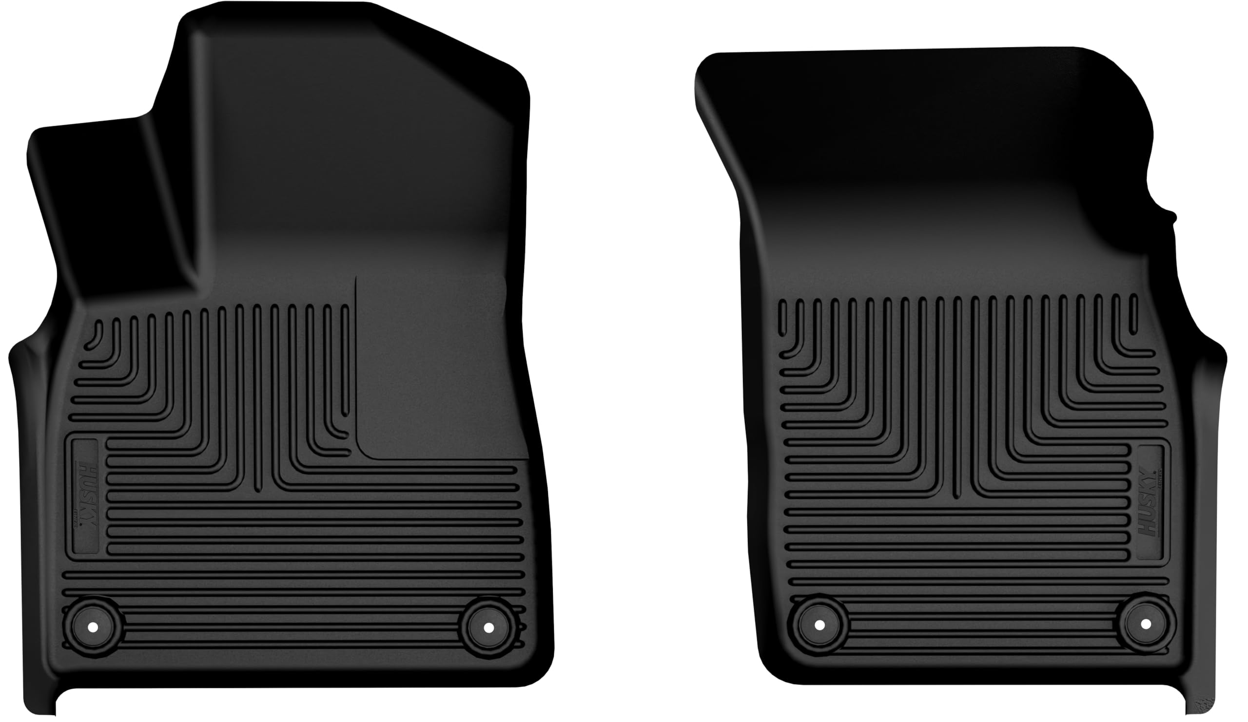 Husky Liners Floor Mats X-act Contour | Fits 2018-2025 Audi Q7 | Front Row - Black, 2-pc | 55191