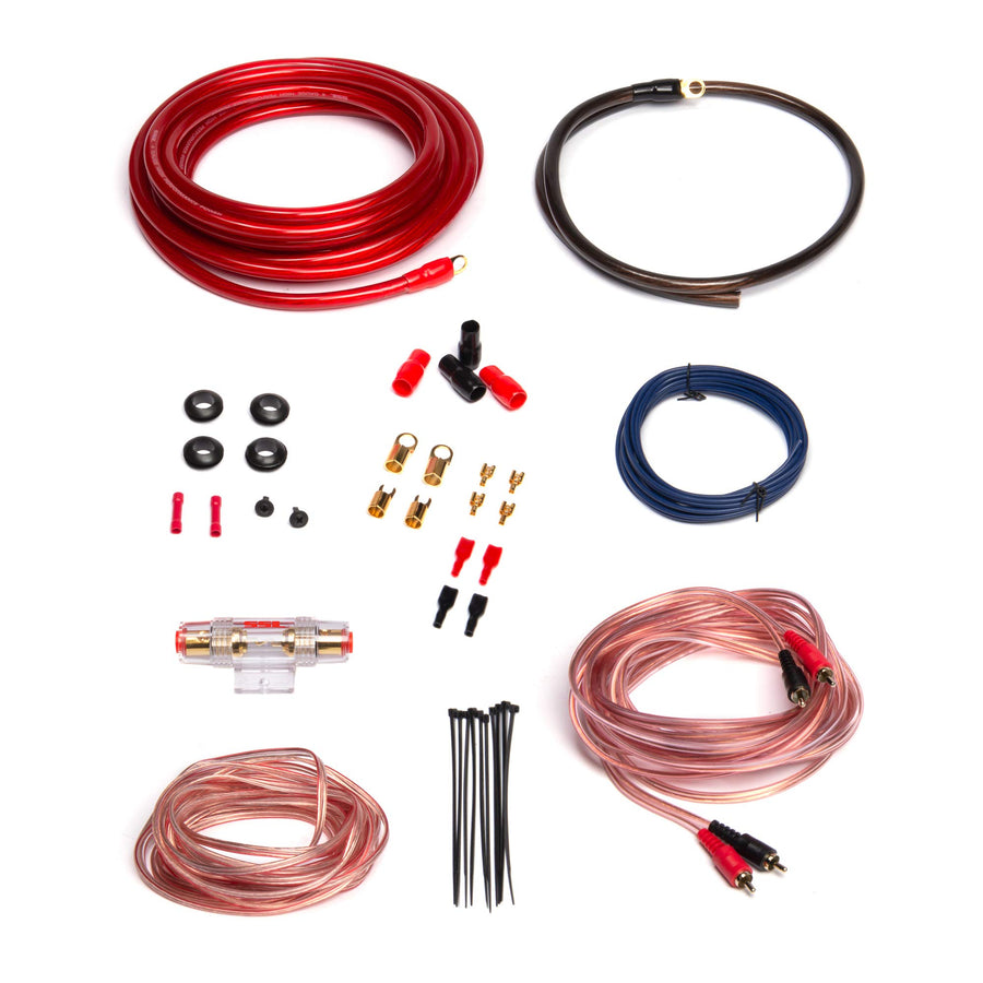 Sound Storm Laboratories 4 Gauge AKS4 Amplifier Installation Wiring Kit - A Car Amp Wire Makes Connections, Brings Power to Radio Subwoofers Speakers