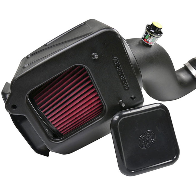 Cold Air Intake S&B Filters 75-5091 For 2007-2010 Chevy/GMC Duramax 6.6L (Oiled Cleanable, 8-ply Cotton Filter)