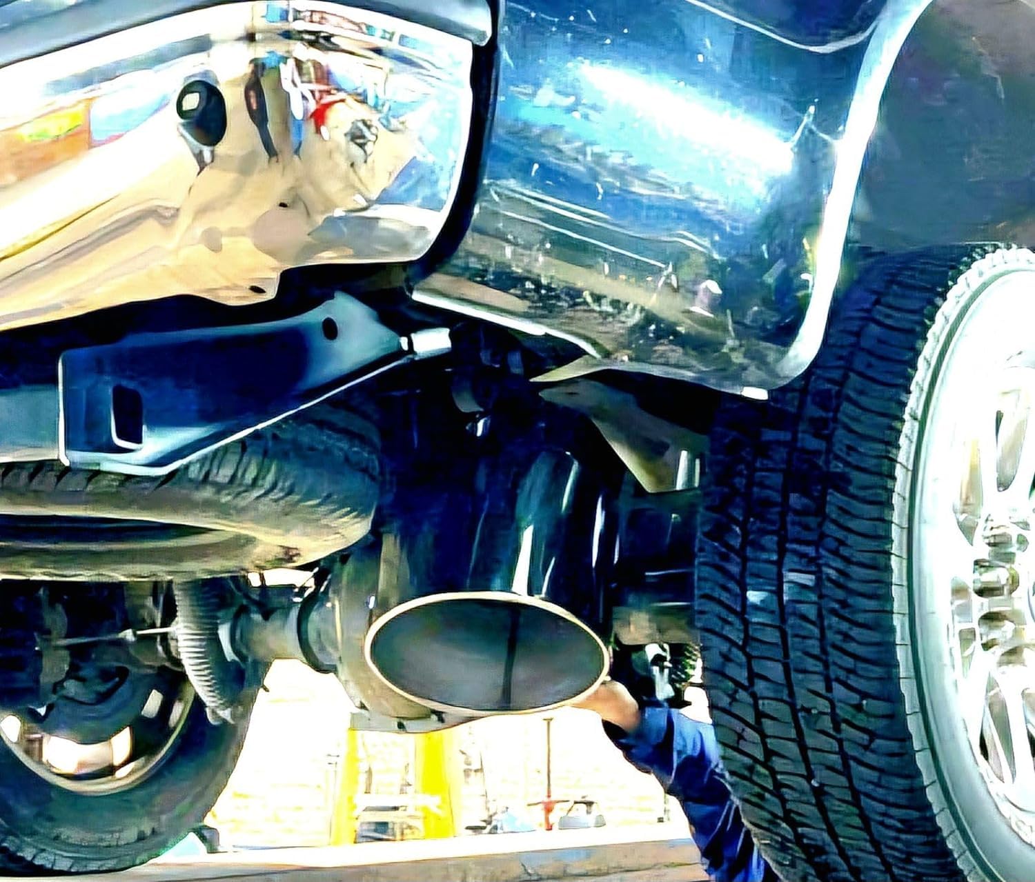 4" X 12" X 18" POLISHED STAINLESS STEEL ROLLED ANGLE DIESEL EXHAUST TIP