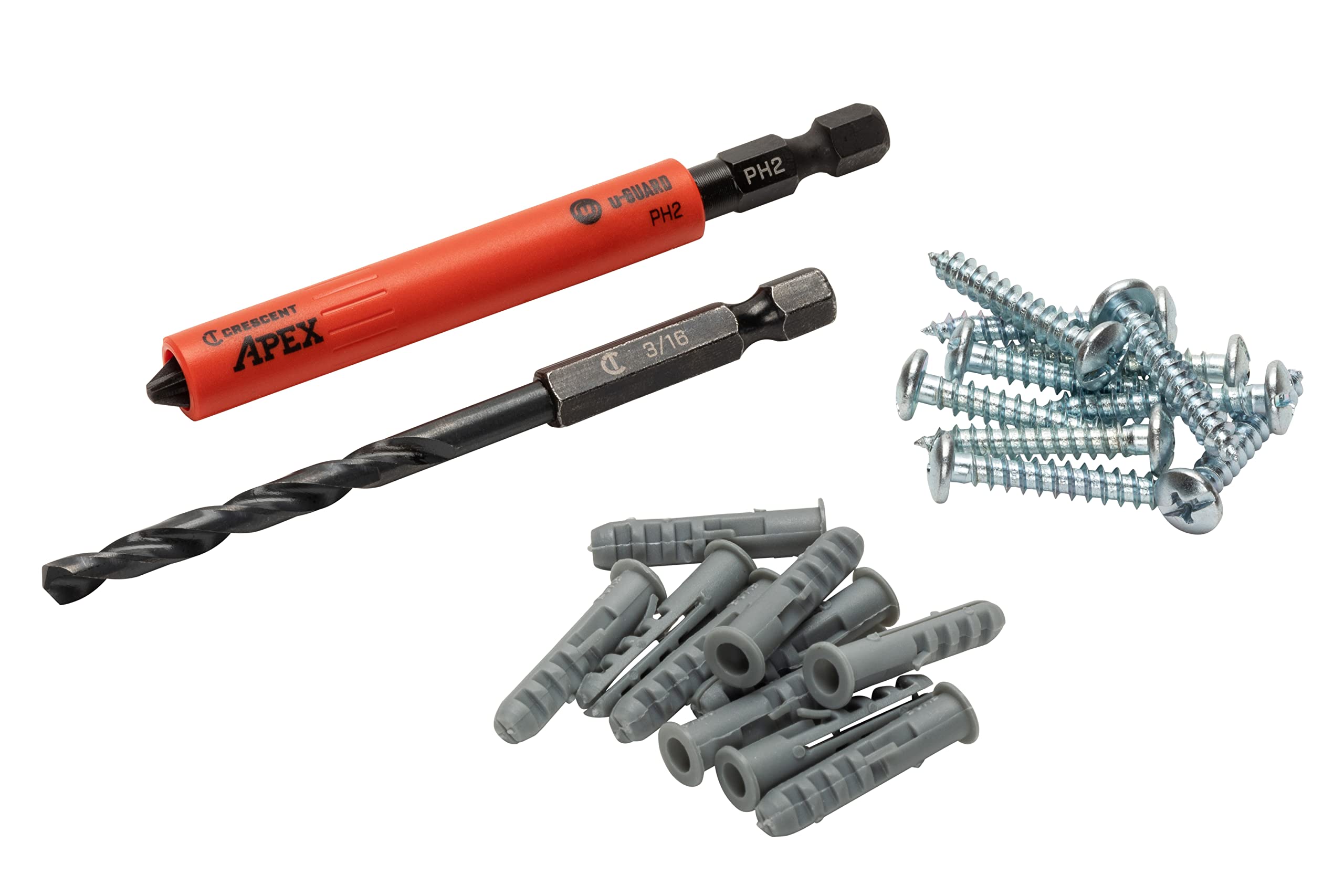 Crescent Drywall u-Guard Anchor Screws #2 Phillips Fastener Kit CAUGB3BPH2K