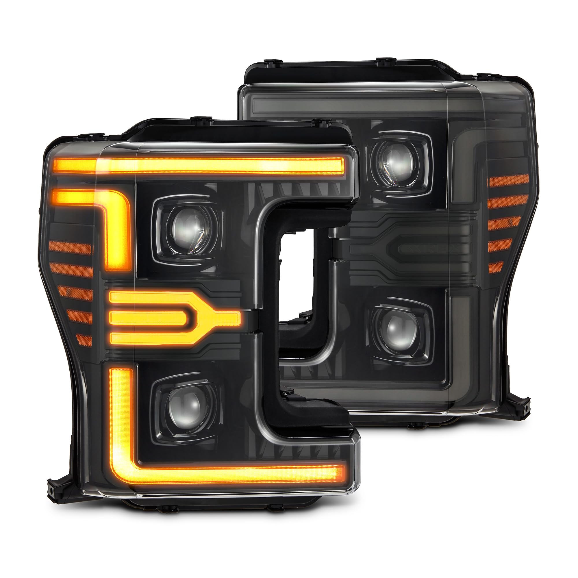 AlphaRex MKII Projector Headlights for 17-19 Super Duty LUXX-Series LED Alpha-Black