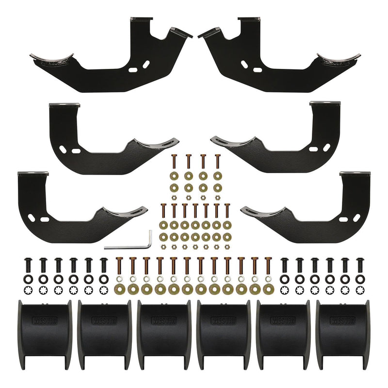 PRO TRAXX 4 Westin Oval Nerf Bars fits 2005-2023 Tacoma Double Cab Polished Pair