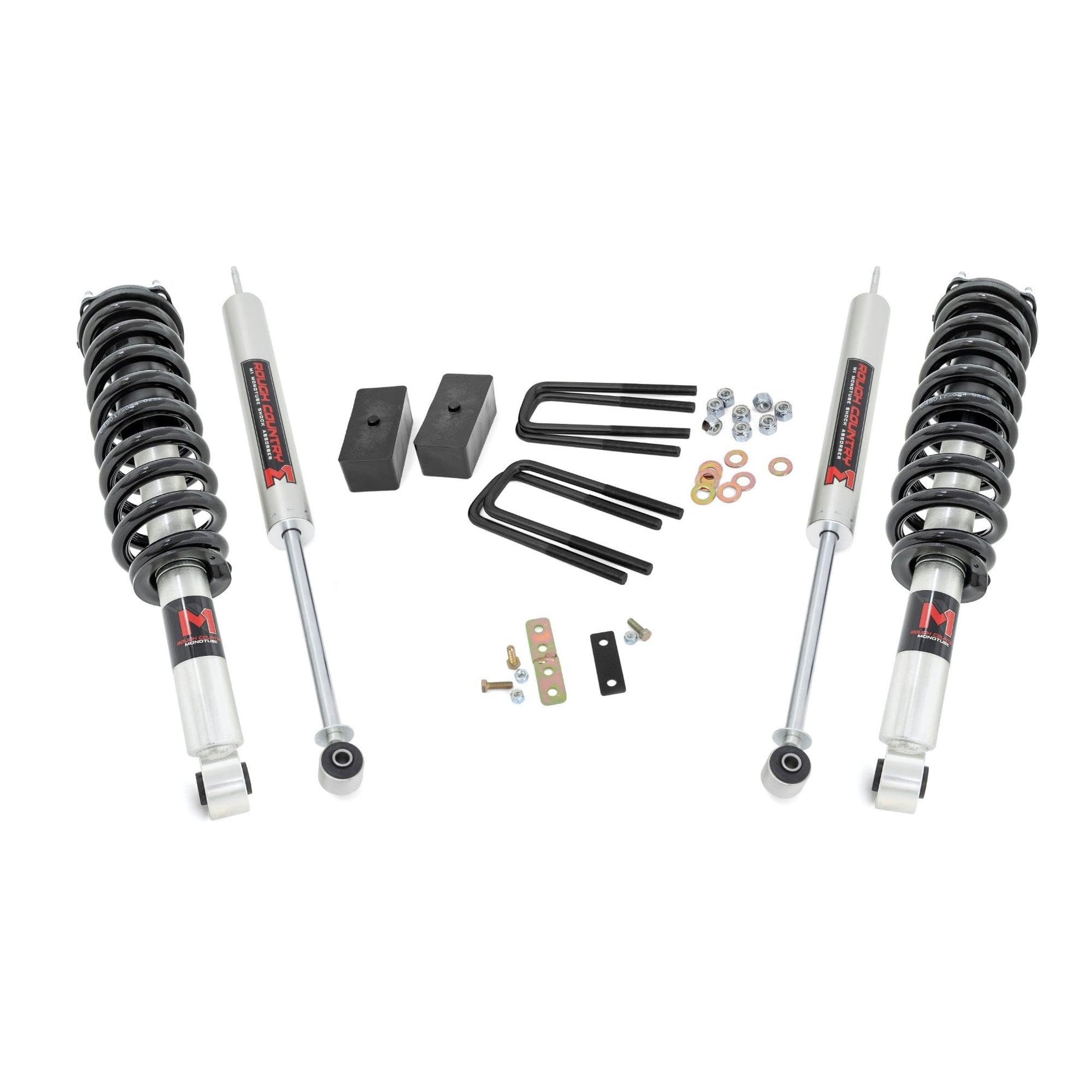 2.5" Rough Country Suspension Lift Kit with M1 Struts & M1 Rear Shocks for Toyota Tundra 4WD (2000-2006)