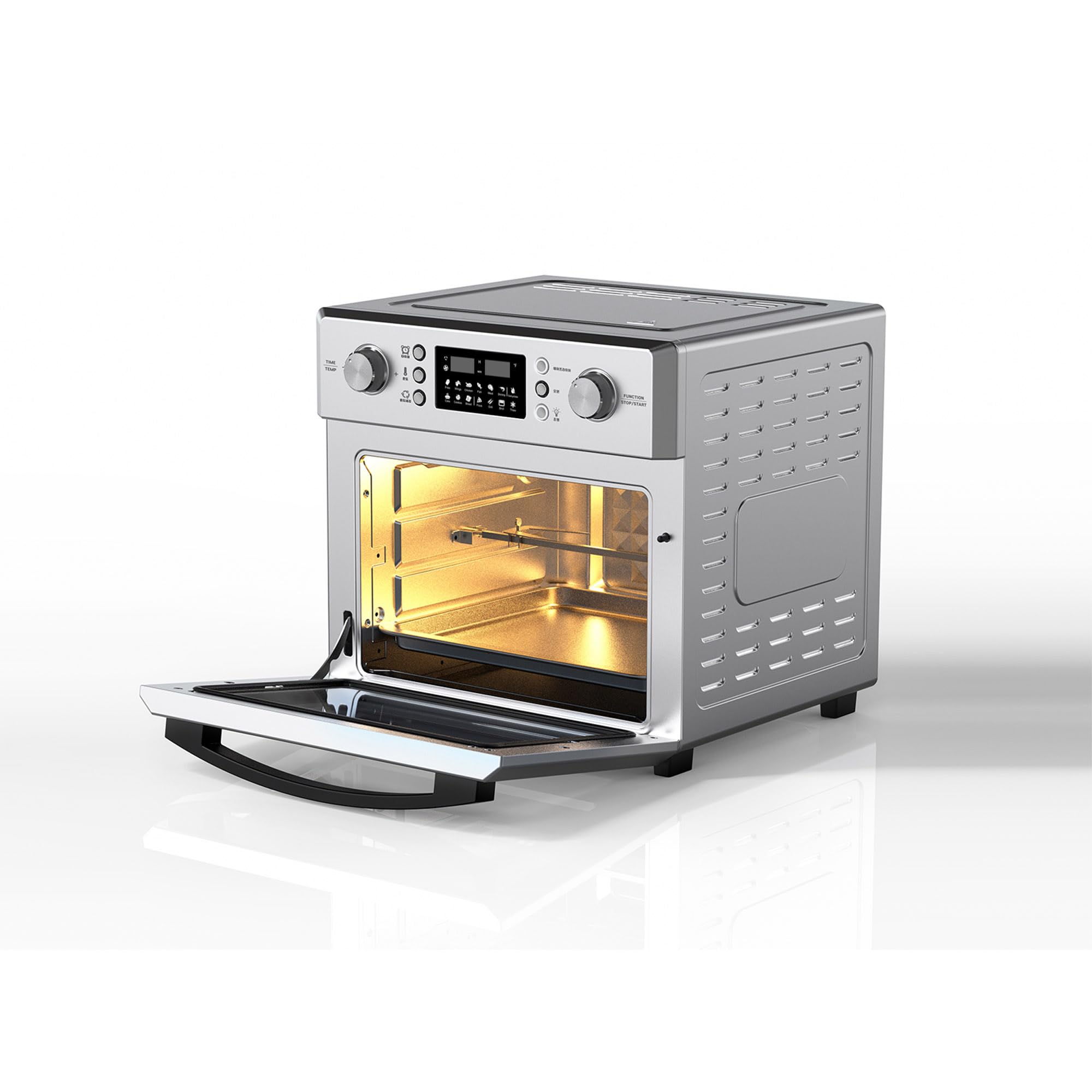 Equator 5-in-1 Countertop Air Fryer Oven + Convection + Pizza + Grill + Dehydrator Stainless Steel | 0.93 cu.ft | 110V | 360° Air Circulation System