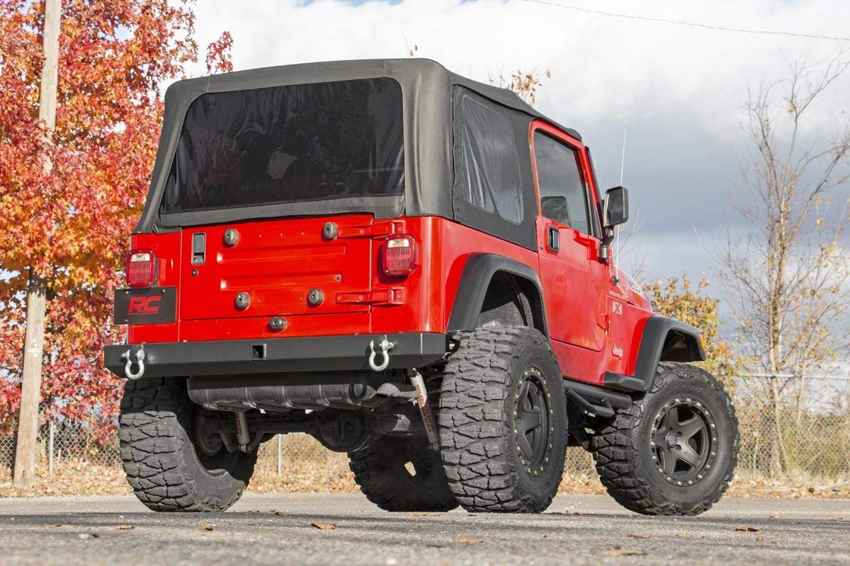 Rear Full Width Rough Country Bumper for 1987-2006 Jeep Wrangler TJ/YJ - 10591