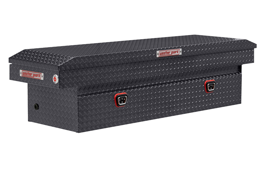 Weather Guard Saddle Box Model 127-6-04, Aluminum, Full Standard, Gunmetal Gray, 11.0 cu ft