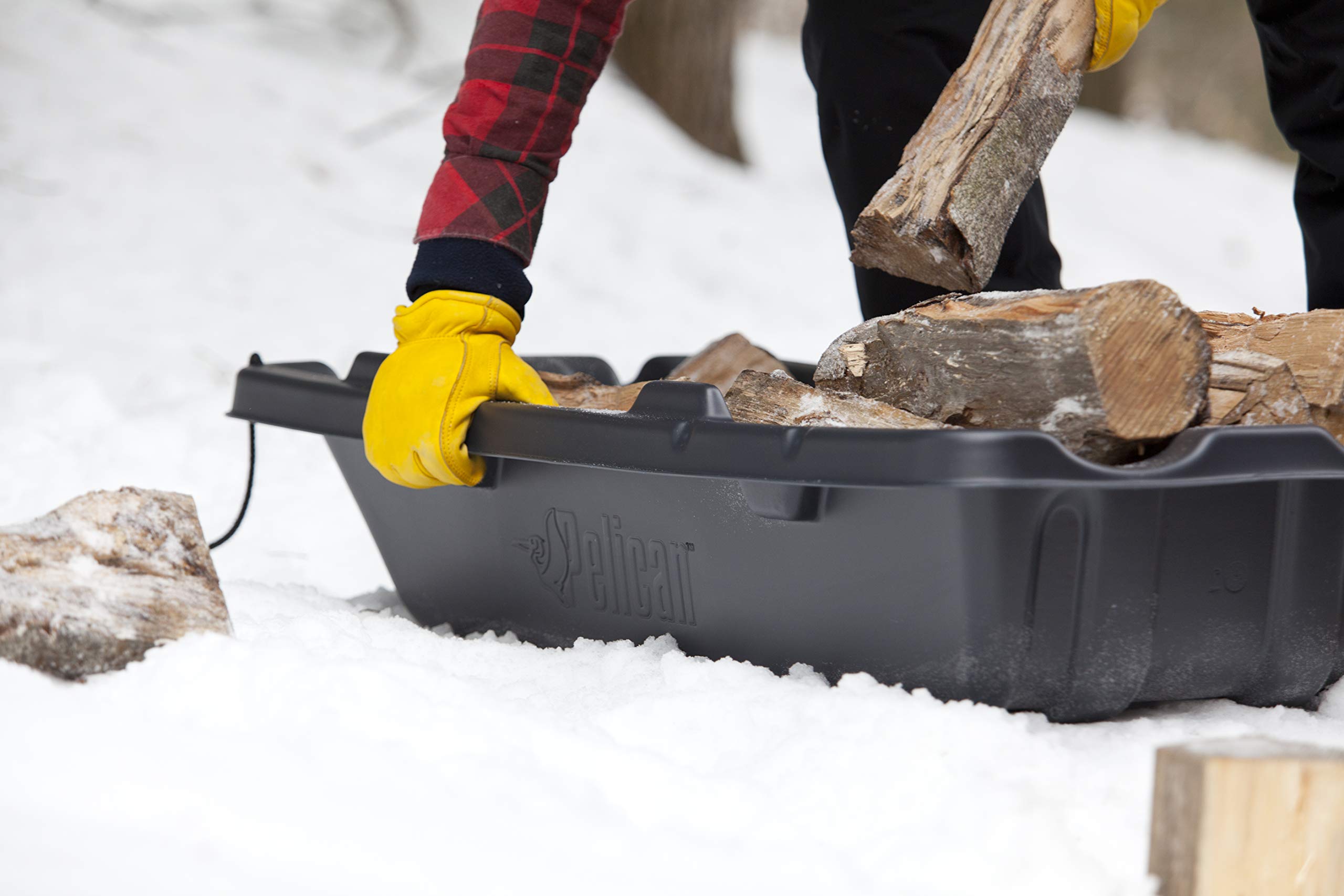 Trek 45 Pelican Utility Sled - Black - Pull Rope - 4 Season Sled - Carry Up to 130lb - Heavy Duty RAM-X Construction - Use 2 Trek 45 to Enclose Gear - LDT45PA06-00