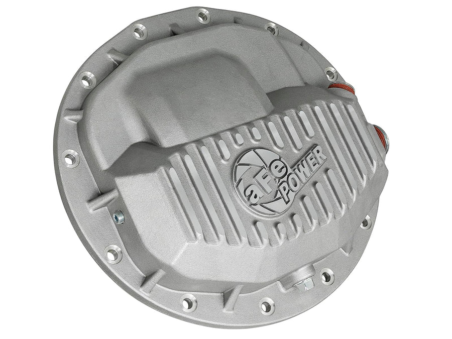 aFe POWER Front Differential Cover Street Series Raw w/Machined Fins - #46-70400 - Dodge Trucks 2500/3500 13-23 (AAM 9.25-12)