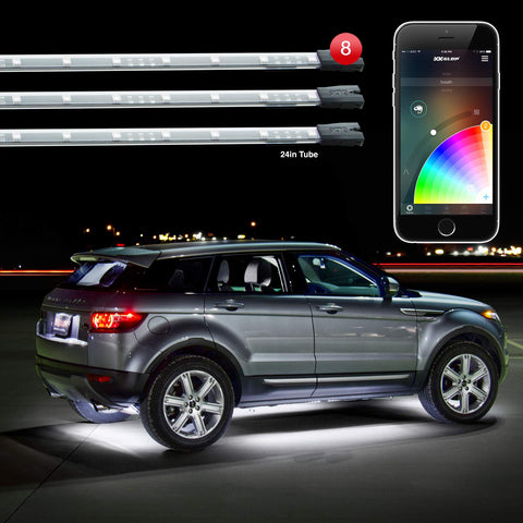 App Control XKGLOW Chrome Car Standard LED Accent Light Kit - Under Glow