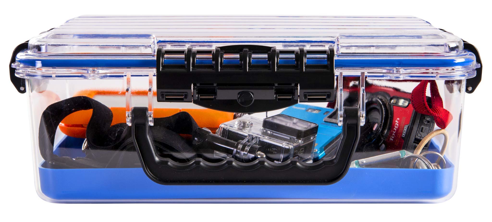 3700 Plano Guide Series Field Box Waterproof Case, Blue, Large, Waterproof Dry Box with Wrist Strap for Boat, Kayak, and Camping, Outdoor Gear Storage, One Size