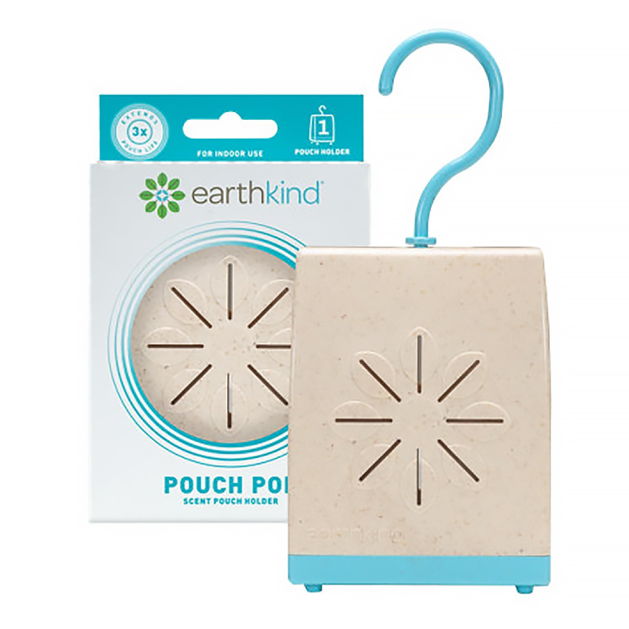 Pouch Pod EarthKind - Protective Holder for Stay Away Pest Repellent Pouches - Holder Extends Pouch Life up to 3X for Pantries, Closets & More