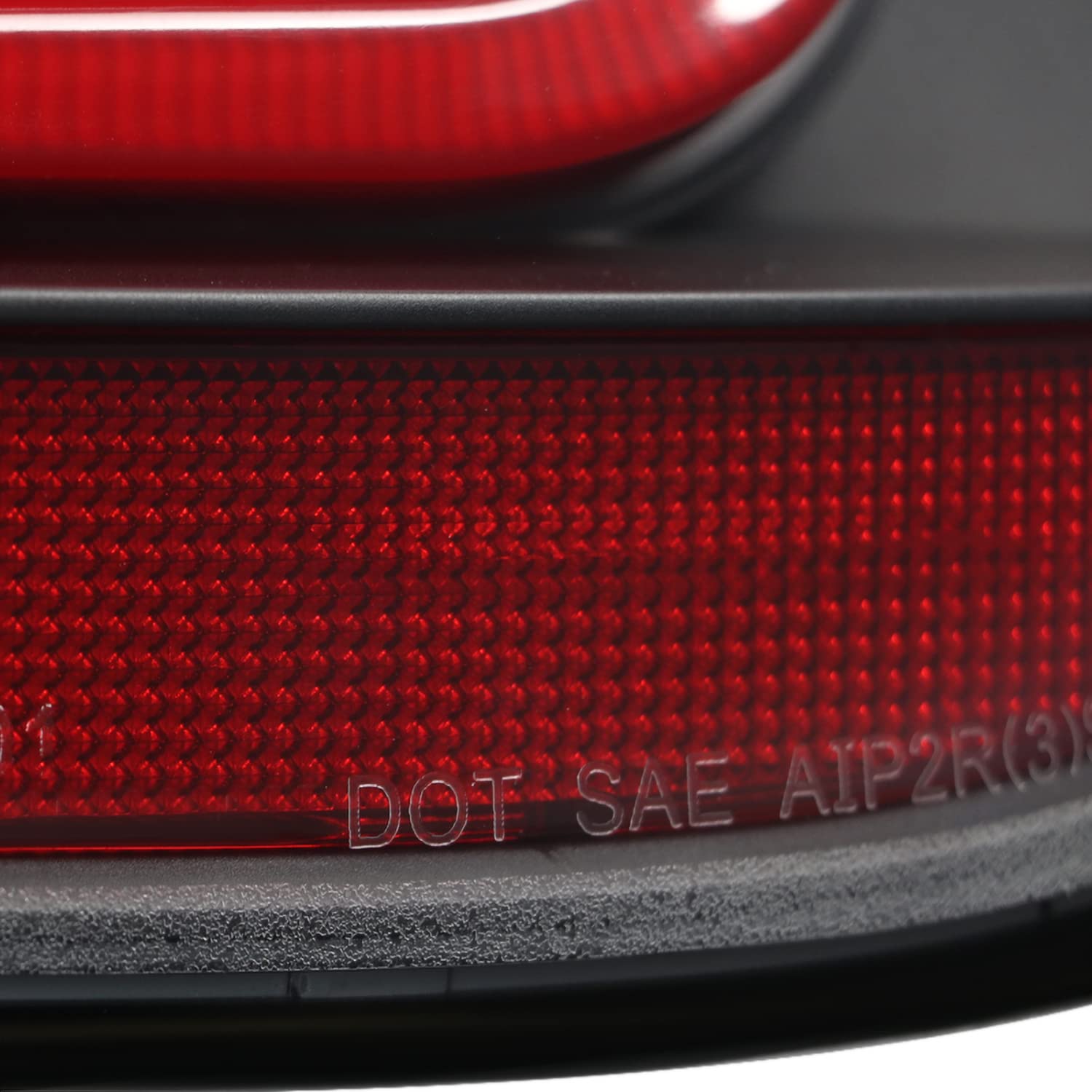 Spec-D Tuning Tail Lights Black w/Red LED Bar Compatible with 2004-2007 BMW E60 5-Series 4 Door, Left + Right Pair Assembly