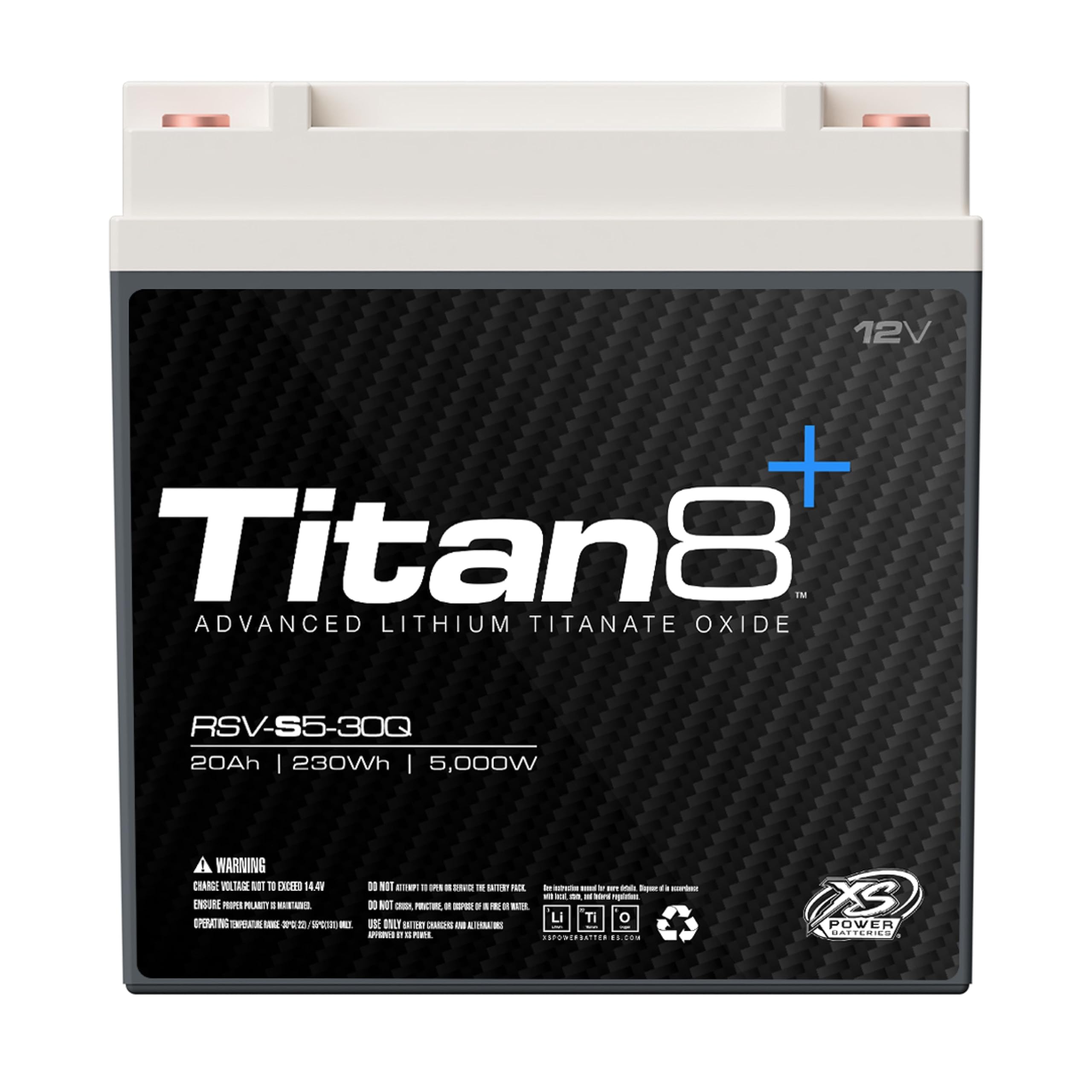 XS Power 12V Lithium Titanate RSV-S5-30Q Powersports Battery