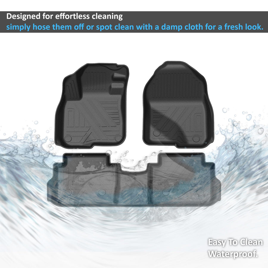 TOTALINER Black Horse Heavy Duty Floor Mat Anti-Skid Black 1.37'' Thickness Compatible with 2017-2022 Honda CR-V-FMHCR17