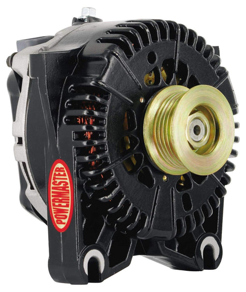 Alt Ford Powermaster 4G Black 200A 6 grv Pulley V MTG I-D-A VR