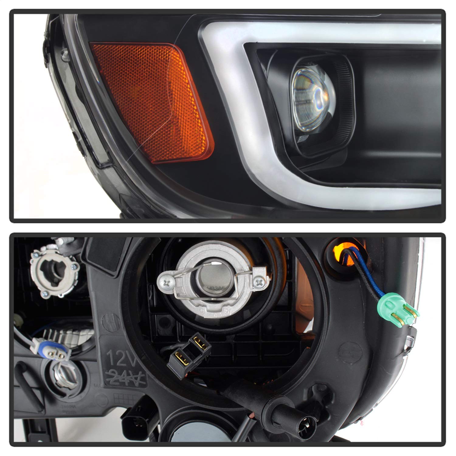 Projector Headlight Xtune PRO-JH-CCO04-LBDRL-BK, 1 Pack