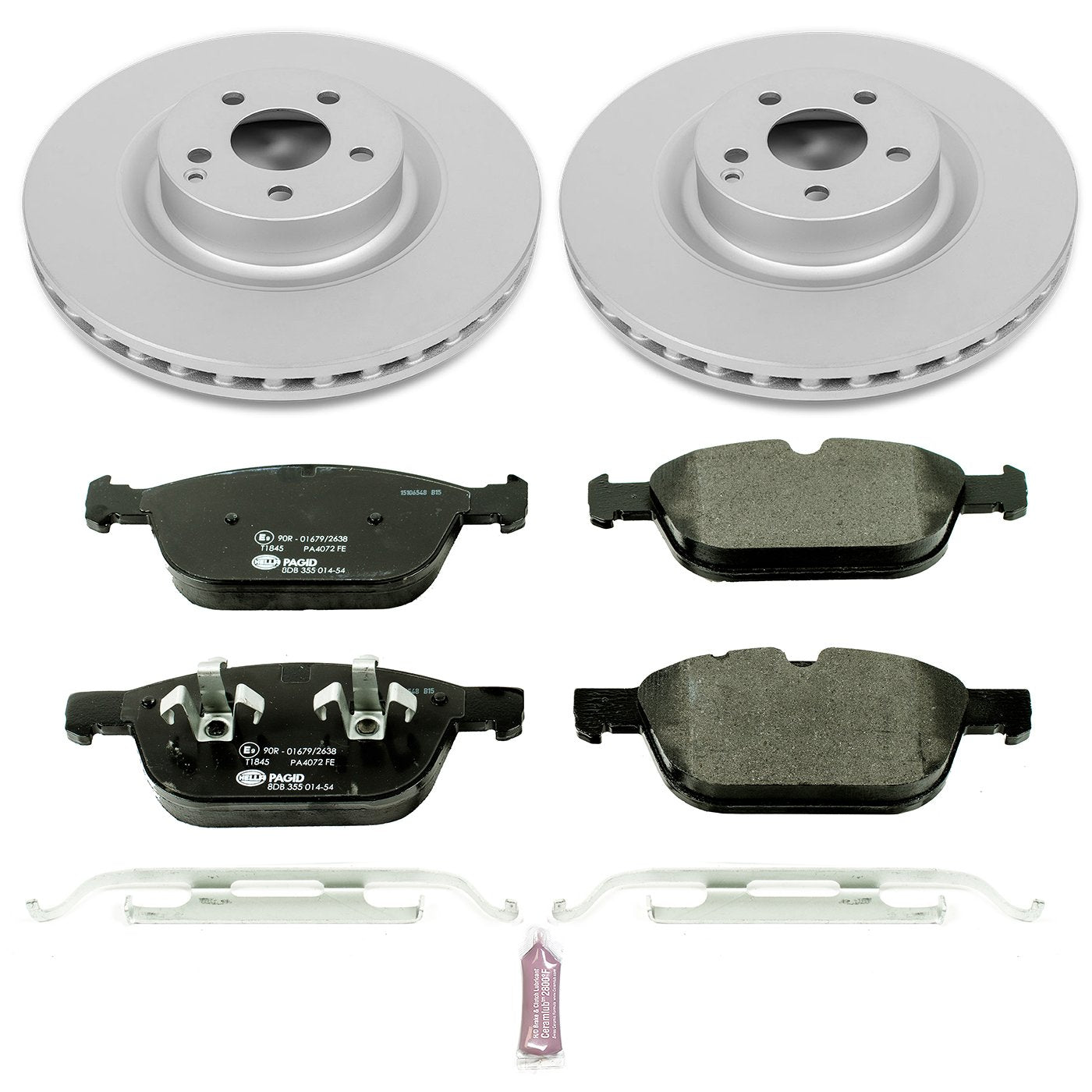 Power Stop ESK5702 Euro-Stop Front Brake Kit For Volvo XC60 2010-2015 [Model Specific]