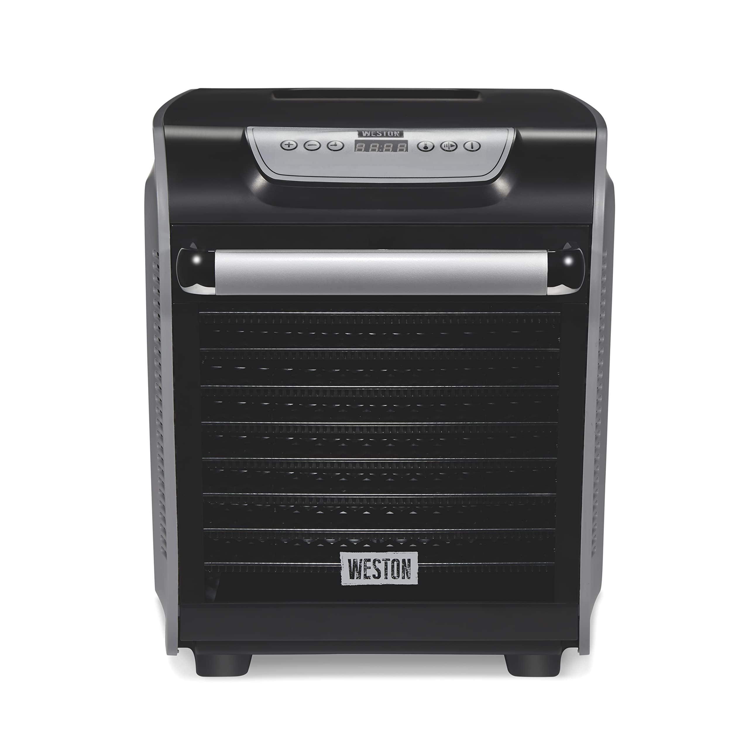 Weston Dehydrator Food Machine for Jerky, Fruit, Meat, Herbs, Vegetables, with Precision Digital Temperature Control (90-160F), 10 Stackable Trays (10.3 sq. ft.), White (75-1001-W)