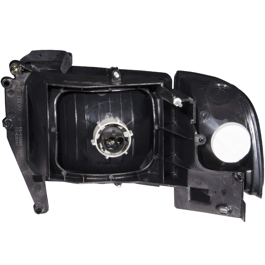 Dodge Ram ANZO USA 111067 Crystal Black with Corner Headlight Assembly - (Sold in Pairs)